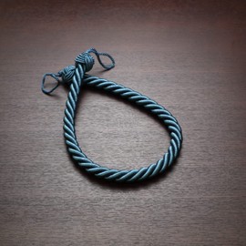 INTERIX CTB2104BLU Curtain Tieback, Fashionable, Rope Tassel, Blue