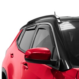 Voron Glass in-Channel Extra Durable Rain Guards for Jeep Compass 2017-2025, Window Deflectors, Vent Window Visors, 4 Pieces - 200793