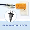 MAXKOSKO 2 PCS Freeze Thermostatically Controlled Outlet，Automatically Turn On Below