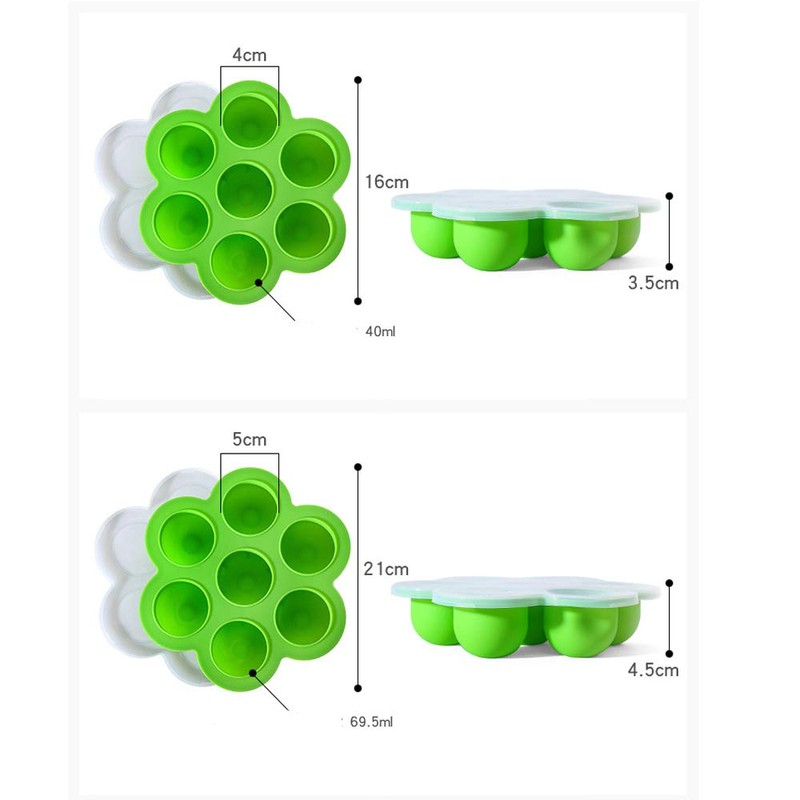 Silicone Egg Bites Molds with Lid for Instant Pot, 2