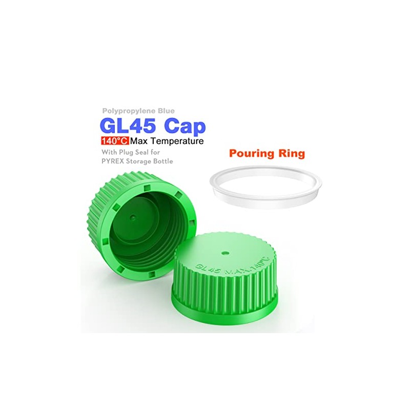 Ks-Tek GL45 - Juego de 5 tapas de rosca con