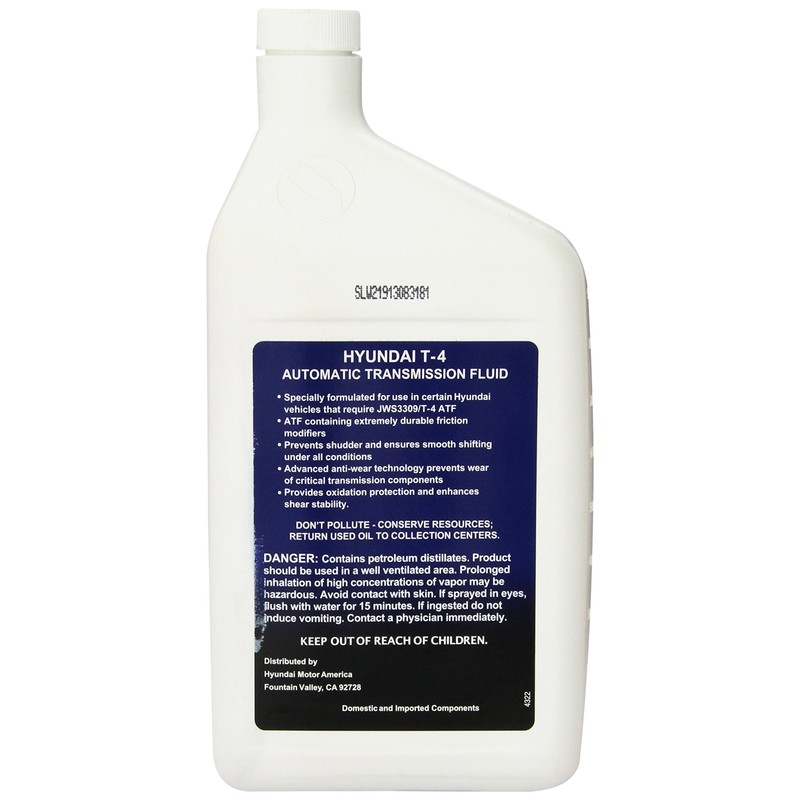 Genuine Hyundai Fluid 00232-19023 T-4 Automatic Transmission Fluid - 1