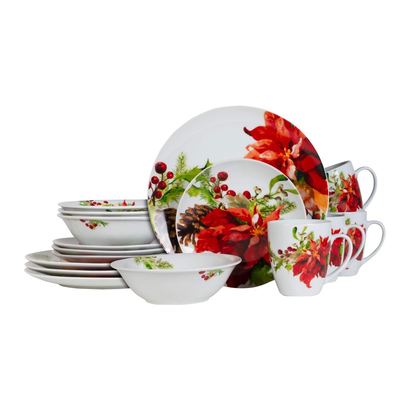 Fitz & Floyd Fitz and Floyd Holiday Home 32-Piece Dinnerware