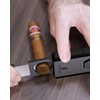 XIFEI Cigar Lighter Triple-Jet Flame, with Integrated Cigar Puncher and