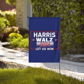 Harris Walz 2024 Garden Flag 28x40 Harris Walz 2024 President Yard Flag Sign Double Sided Harris Walz 2024 House Flag No Flagstand