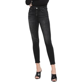 Flying Monkey High Rise Skinny Jeans F5745-30 Black