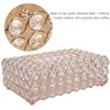 Crystal Tissue Box Holder, Rectangular Tissue Organizer Crystal Facial Tissue