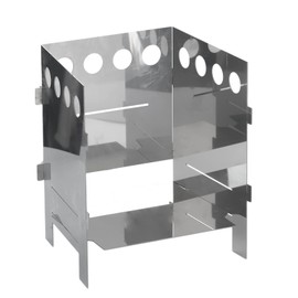 4BIG.fun Hobo Stove Camping Stove Wood Stove Stainless Steel Foldable Portable Compact Hobo Stove Outdoor Grill Camping Stove Backpack Stove