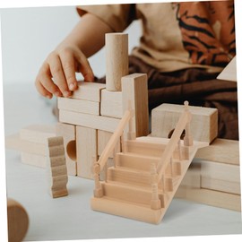 jojofuny Miniature Dollhouse Staircase Model Dollhouse Furniture Stairs 1/12 DIY Stairs Accessories Wooden Stairs for Fairy Garden Dollhouse Scene Dollhouse Decoration