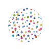 Caspari Confetti Brights Paper Salad & Dessert Plates - Pack