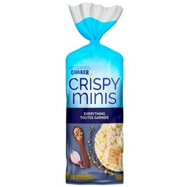 RICE CAKES Quaker Crispy Minis Everything Large Brown Rice Cakes, 168g