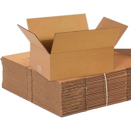 Partners Brand 14x10x6 Corrugated Cardboard Boxes for Packing, Moving, & Shipping, 14"L x 10"W x 6"H, Pack of 25 | Packaging Storage Box for Business, Strong Wholesale Bulk Boxes