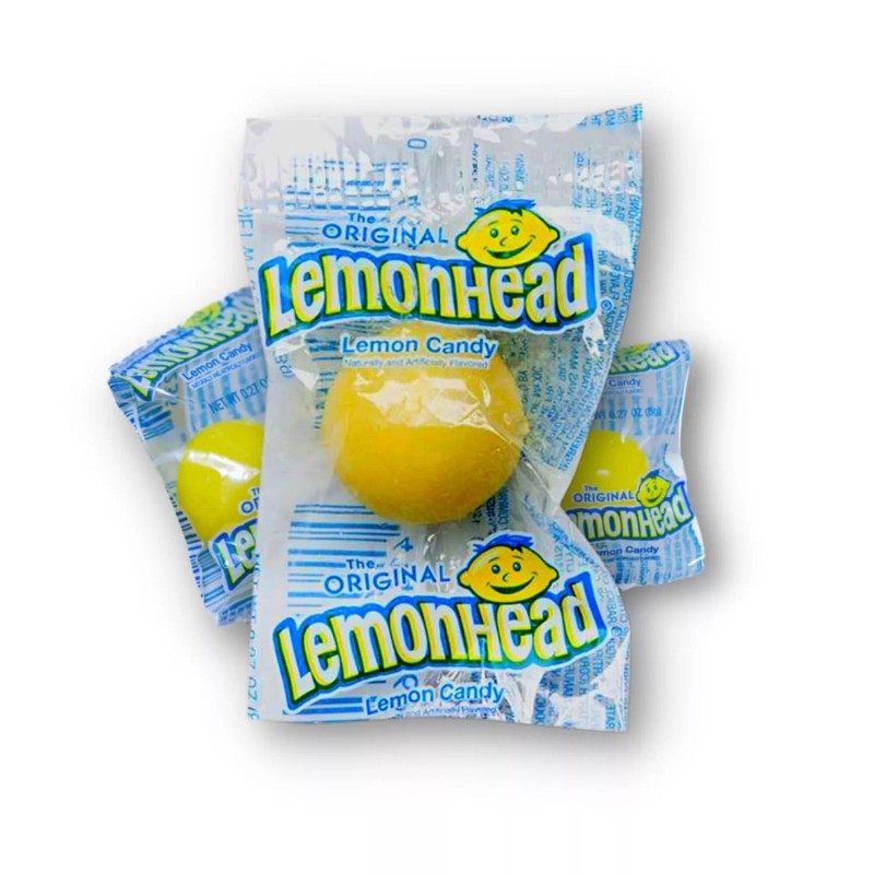 Ferrara LEMONHEADS Original Sour & Sweet Bulk Hard Candy Individually