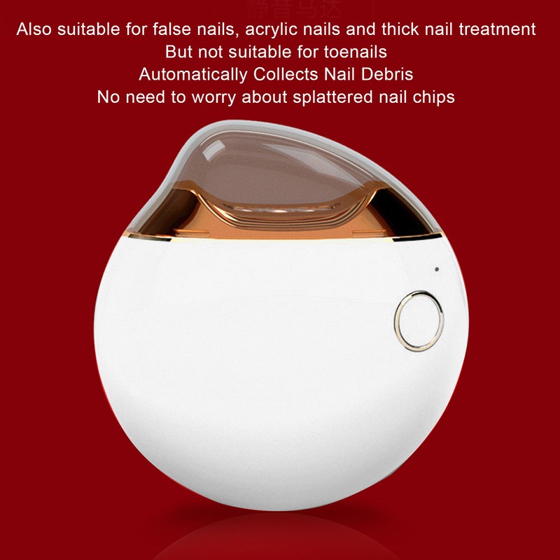 Electric Nail Clipper Safe Prevent Splatter File Function Small Automatic