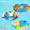DonLoyon Kid Sand Water Table Toddler Showers Play Table Toy