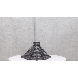 Temple of Kukulcan Mesoamerican Aztec Step Pyramid Backflow Incense Cone Burner