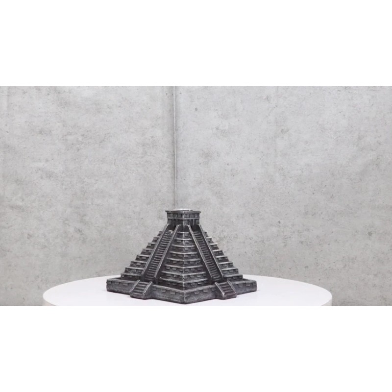 Temple of Kukulcan Mesoamerican Aztec Step Pyramid Backflow Incense Cone