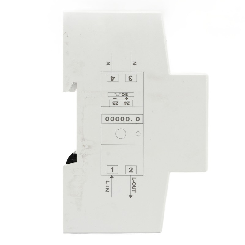 Single Phase Energy Meter LCD Display DIN Rail 2P Total