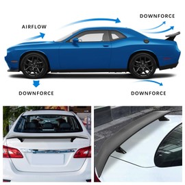 DREAMOTOR 47 Inch Universal Rear Car Spoiler GT Style Car Rear Trunk Spoiler Wing Aleron Trasero Compatible with Chevy Corvette Camaro Nissan Lexus Toyota Honda Civic Mazda Miata Ford Mustang Scion