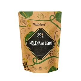 Ebien  Hongo Melena de León En Polvo 250g Suplemento Natural para Memoria, Concentración y Enfoque Mental, Fuente de Fibra y Propiedades...           