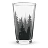 Moonlight4225 Forest Tree Line Set of 2 16oz Printed Pint