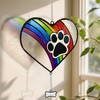 AuntyFey Stained Glass Rainbow Bridge Dog Memorial Gifts for Loss