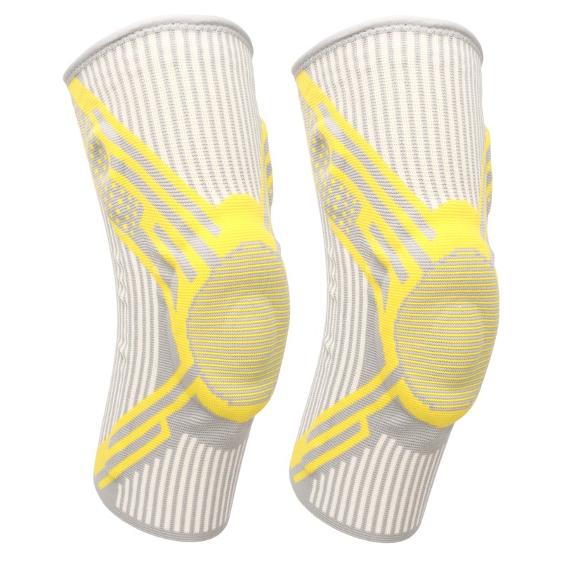 1 Pair Knee Brace Nylon Knitting Breathable Knee Compression Sleeve