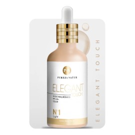 Serum Facial Ácido Hialurónico + Fps 30 + Tono Elegant Touch Tono N1 Light