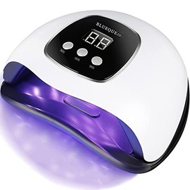 UV Light for Nails, BIGBEAR 48W LED Nail Light for Gel Polish, Fast Nail Dryer with Automatic Sensor, 3 Timer Setting, Small & Portable, UV LED Nail Lamp for Fingernail and Toenail