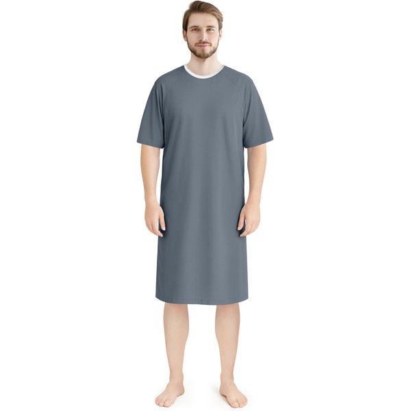 Utopia Care Men's Hospital Gown Soft and Comfortable Patient Gown