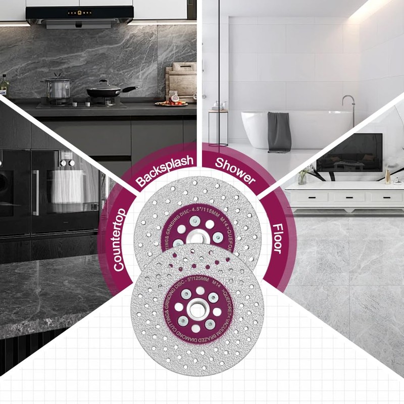 QUEFORET Diamond Disc and Grinding Disc 125 mm - Cutting