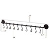 Wallniture 24" Gourmet Kitchen Rail for with 10 S Hooks
