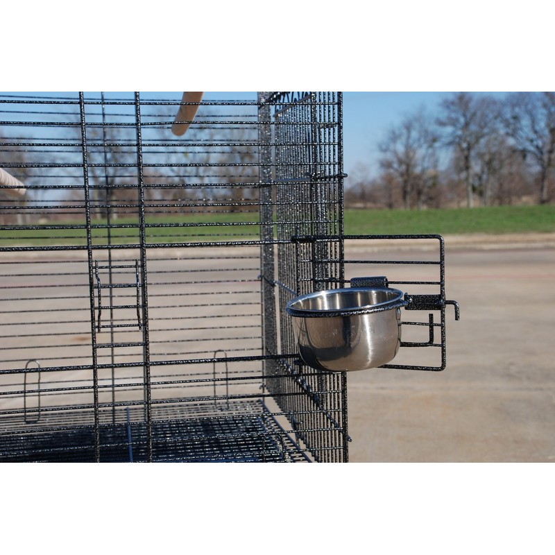Mcage New 20-Inch Open Play Top Parrot Cage with Stainless