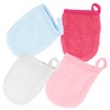 Baluue Sets Makeup Remover Wash Mitts Reusable Face Exfoliator Gloves