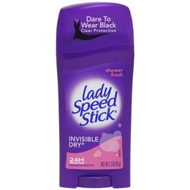 Lady Speed Stick Antiperspirant/Deodorant, Invisible Dry, Shower Fresh, 2.3 Ounce (Pack of 6)