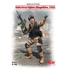 ICM Icm16103 1:16-delta Force Fighter (Mogadishu 1993) Army, Multicoloured
