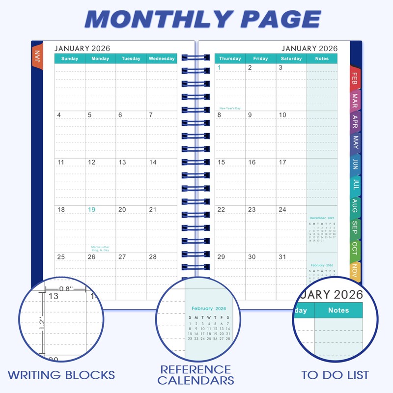 2026 Pocket Calendar/Planner - 2026 Weekly & Monthly Pocket Planner