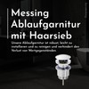 Bürstenking Sink Drain Fitting - Drain Valve with Hair Strainer