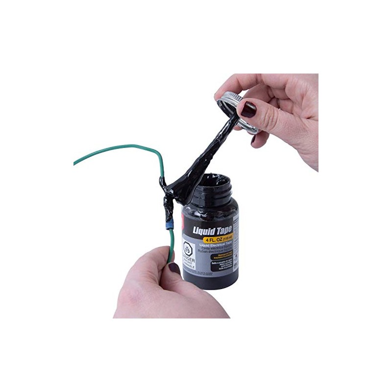 Gardner Bender LTB-400 Liquid Electrical Tape, Easy-on, Waterproof, Indoor/Outdoor Use,