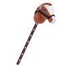 70cm Height Plush Horse Stick Toy Cute Expression 2 Sound