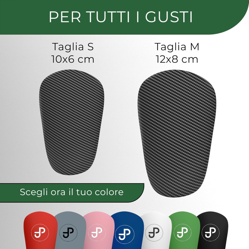 JDP Mini Parastinchi, parastinchi extra piccoli calcio uomini, gambali antiscivolo