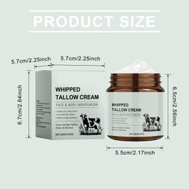 Whipped Tallow Cream All Purpose Balm, Tallow Face Moisturizer, Moisturizing Face And Body Cream For Women And Men (A, 120G-1PCS)
