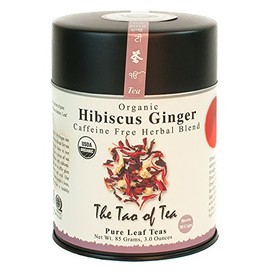 The Tao of Tea, Hibiscus Ginger Tea, Loose Leaf, 3.0 Ounce Tin to make 50 cups