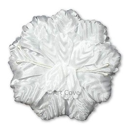 Capia Flowers Flat Carnation Capia Base for Corsages Bulk 48 Pieces 20+ Colors Available (White)