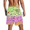 Green Ice Cream Mens Swim Trunks with Compression Liner Quick