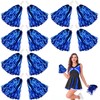 Lovecheer 12PCS Blue Pom Poms Cheerleading Fluffy Metallic Cheer Pom