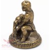 Solid Brass Amber Figurine Aquarius Astrology Zodiac sign Horoscope IronWork
