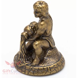 Solid Brass Amber Figurine Aquarius Astrology Zodiac sign Horoscope IronWork
