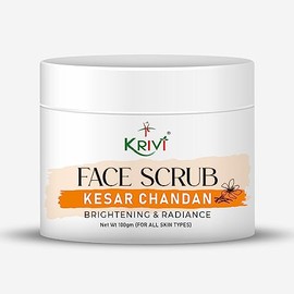 Krivi Herbals Kesar Chandan Tan Removal Face Scrub (100gm) For Unisex