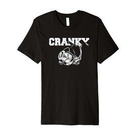Mens Cranky Fishing Funny Crankbait Fishing Lure Premium T-Shirt
